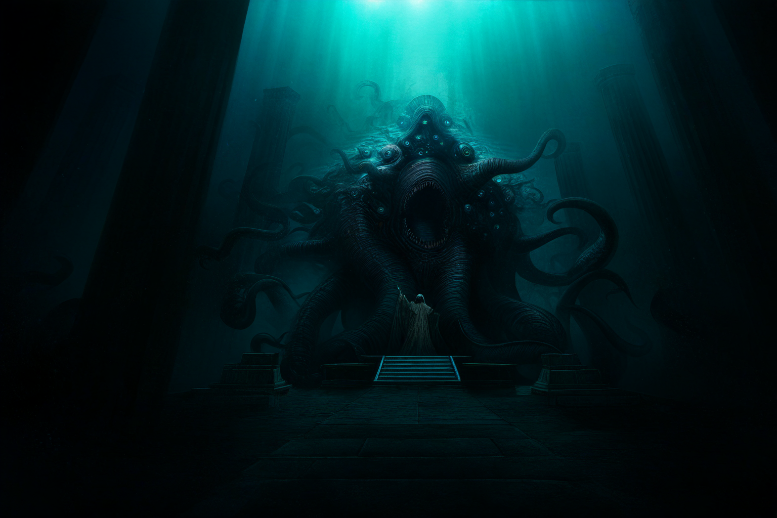 海底神殿と番人